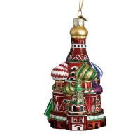 Kurt Adler 5-1/2-Inch Noble Gems Glass Kremlin's St. Basil's Cathedral Russia Ornament Kurt Adler 5-1/2-Inch Noble Gems Glass Kremlin's St. Basil's Cathedral Russia Ornament