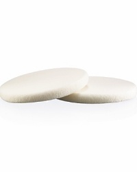 Ultra-soft circular non-latex sponge with a buffed finish. Provides smooth application and blending of any formula foundation. Washable/Reuseable. Pack of two. Ultra-soft circular non-latex sponge with a buffed finish. Provides smooth application and blending of any formula foundation. Washable/Reuseable. Pack of two.