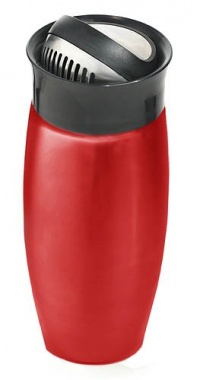 Metrokane Houdini Flip Top Cocktail Shaker, Candy Apple Red Metrokane Houdini Flip Top Cocktail Shaker, Candy Apple Red