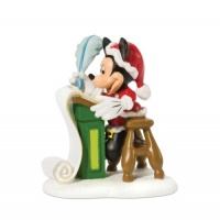 Department 56 Disney Village Accessory Figurine, Mickey Checking the List Twice Department 56 Disney Village Accessory Figurine, Mickey Checking the List Twice