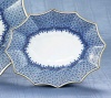 Mottahedeh Blue Lace Small Fluted Tray 6.5 x 8 in