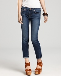 A cropped leg with a playful roll-up-or-down hem makes this J Brand skinny jean a must-add to round out your denim archives. A cropped leg with a playful roll-up-or-down hem makes this J Brand skinny jean a must-add to round out your denim archives.