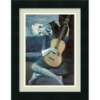 The Old Guitarist by Pablo Picasso, Framed Print Art - 16.57 x 12.94 The Old Guitarist by Pablo Picasso, Framed Print Art - 16.57 x 12.94