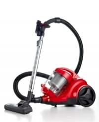 Light & right for the fight. Reclaim your house & kick out deep-set dirt and grime with this lightweight & compact canister vacuum. Cyclonic HEPA filtration rids your space of 99% of its dust & allergens, plus the bagless design cuts down on cost & hassle. Model SD40100. Light & right for the fight. Reclaim your house & kick out deep-set dirt and grime with this lightweight & compact canister vacuum. Cyclonic HEPA filtration rids your space of 99% of its dust & allergens, plus the bagless design cuts down on cost & hassle. Model SD40100.