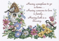 Dimensions Needlecrafts Stamped Cross Stitch, Flowery Verse Dimensions Needlecrafts Stamped Cross Stitch, Flowery Verse