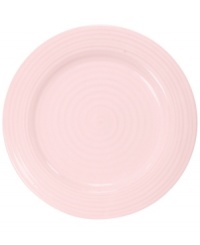 Celebrated chef and writer Sophie Conran introduces dinnerware designed for every step of the meal, from oven to table. A ribbed texture gives this pink Portmeirion dinner plate the charm of traditional hand-thrown pottery. Celebrated chef and writer Sophie Conran introduces dinnerware designed for every step of the meal, from oven to table. A ribbed texture gives this pink Portmeirion dinner plate the charm of traditional hand-thrown pottery.