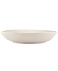 Find stylish versatility in the organic shape and matte-glazed finish of this Casual Luxe bowl from Donna Karan by Lenox. Durable stoneware in a soft pearl hue is an ideal host for everyday meals and a natural go-to for entertaining.