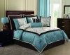 Victoria Classics Alexandria8-Piece Queen Comforter Set, Blue