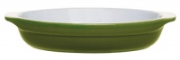 Emile Henry 8-1/2-Inch Oval Gratin, Olive Emile Henry 8-1/2-Inch Oval Gratin, Olive