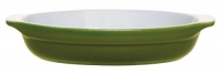 Emile Henry 8-1/2-Inch Oval Gratin, Olive