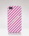 Show your stripes: This Juicy Couture iPhone case is a playful pick-me-up for your PDA, crafted of durable plastic.