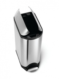 simplehuman Butterfly Step Trash Can, Fingerprint-Proof Brushed Stainless Steel, 30-Liter /8-Gallon simplehuman Butterfly Step Trash Can, Fingerprint-Proof Brushed Stainless Steel, 30-Liter /8-Gallon