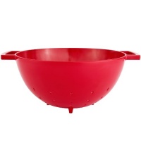 Zak Designs 3-Quart Large Colander, Red Zak Designs 3-Quart Large Colander, Red