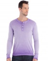 GUESS Long-Sleeve Dip-Dye Henley