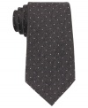 Pin-point your dress-to-impress look with this dapper dot tie from DKNY.