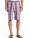 Kenneth Cole New York Mens Plaid Short,Sailor Blue Combo,34