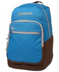 Safety first. Keep your laptop close anywhere you go with this backpack from Quiksilver. Safety first. Keep your laptop close anywhere you go with this backpack from Quiksilver.