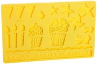 Wilton Fondant and Gum Paste Silicone Mold, Kids Party Wilton Fondant and Gum Paste Silicone Mold, Kids Party