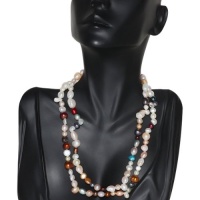 Genuine Multicolor Freshwater Pearl Necklace 32 Genuine Multicolor Freshwater Pearl Necklace 32