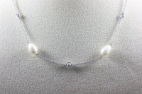 Brand New Majorica White Pearl Sterling Silver Necklace Brand New Majorica White Pearl Sterling Silver Necklace