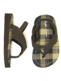 Ralph Lauren Layette Terrence,Chocolate Sportbuck/Plaid,4 M US Toddler Ralph Lauren Layette Terrence,Chocolate Sportbuck/Plaid,4 M US Toddler