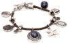 NINE WEST VINTAGE AMERICA Silver-Tone Shaky Charm Bracelet