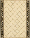 Sierra Mar Marielouise Ivory/Black Rug Rug Size: 2'5 x 4'