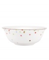 Have more fun at the table with the playful confetti pattern and sublime durability of this Market Street Green serving bowl by kate spade.
