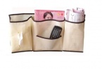 Bedside Organizer Caddy - Easy Access Bedside Hanging 4 Pocket Organizer