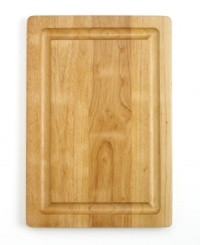 From golden brown turkey to fork-tender brisket, carving is an important part of presenting any mouthwatering meal. This roasting board has a rustic, artisan appearance that helps put your main coarse in the spotlight. Limited lifetime warranty. From golden brown turkey to fork-tender brisket, carving is an important part of presenting any mouthwatering meal. This roasting board has a rustic, artisan appearance that helps put your main coarse in the spotlight. Limited lifetime warranty.