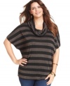 Seven7 Jeans striped plus size top is a must-have for your causal lineup.