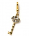 Juicy Couture Gold-Tone Crystal Crown 'Key' Charm