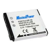 Maximal Power DB FUJ NP50 Rechargeable Replacement Li-Ion Battery for Fuji NP50, Pentax DLI-68, Kodak KLIC7004 and Zi8 DB FUJ NP50 Maximal Power DB FUJ NP50 Rechargeable Replacement Li-Ion Battery for Fuji NP50, Pentax DLI-68, Kodak KLIC7004 and Zi8 DB FUJ NP50