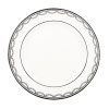 Elegant and traditional, this fine china, featuring graceful platinum scalloping, calls to mind the perfectly iced wedding cake.