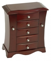 Mele & Co. Bette Cherry Finish Jewelry Chest Mele & Co. Bette Cherry Finish Jewelry Chest
