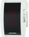 Diesel Men's DZ7168 White Color Domination LED Digital Black Dial Watch