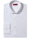 Modern and classic effortlessly meet with this slim-fit dress shirt from Hugo Boss.