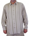 Tommy Bahama 'Straight Away Stripe' Long Sleeve Shirt Sand Rock TB33797-209