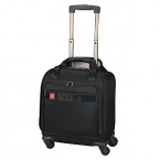 Comfort grip, one-touch dual-trolley aluminum handle system locks into two different positions, 41 & 39, to accommodate travelers of various heights. A four-wheel caster system adds stability, providing 360 degree maneuverability and producing zero weight-in-hand when rolling upright. Larger, 60mm rear casters allow you to tilt the bag onto two wheels to handle curbs and other obstacles with ease. Spacious main packing area expands 2.5 for additional packing capacity and features lockable zippers sliders. Removable Attach-a-Bag strap secures an additional bag to the front of the upright for consolidated travel.