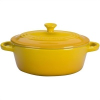 Le Creuset Stoneware 12-Ounce Mini Oval Cocotte, Dijon