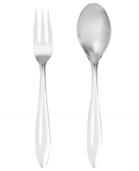 Shining in best-quality stainless steel, the Fontour hostess set includes a serving fork and spoon with clean lines and a modern sensibility to complement a variety of dining styles. Shining in best-quality stainless steel, the Fontour hostess set includes a serving fork and spoon with clean lines and a modern sensibility to complement a variety of dining styles.