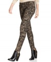 Get the runway look with these petite jeans from Seven7! A fashionable baroque print and skinny leg make it uber chic.