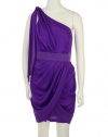 Aqua Drop Shoulder Dress Violet 10