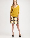Boldly printed silk meets a timeless pleated silhouette giving this fit-and-flare skirt instant appeal.Pleated styleAllover printSide zipperFully linedAbout 21 longSilkDry cleanImported Model shown is 5'10 (177cm) wearing US size 4. 