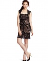 Nicole Miller Women's Cutout Back Stretch Lace Dress