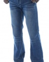 MO7 Most Official Seven Mens Straight Fit Denim Jeans Distressed Indigo Sz 36x32