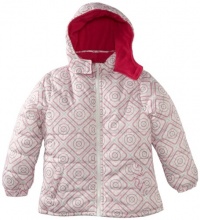 Pink Platinum Girls 7-16 Geometric Printed Puffer Jacket, White, 7/8 Pink Platinum Girls 7-16 Geometric Printed Puffer Jacket, White, 7/8