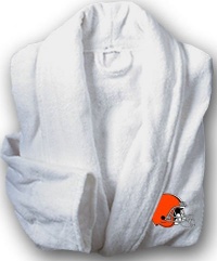 NFL Cleveland Browns Cotton Robe (Orange, One Size) NFL Cleveland Browns Cotton Robe (Orange, One Size)