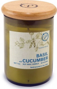 Paddywax Eco Green 7-Ounce Soy Wax Candle in Recycled Glass, Basil and Cucumber Paddywax Eco Green 7-Ounce Soy Wax Candle in Recycled Glass, Basil and Cucumber