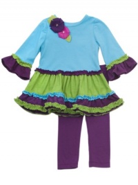 Rare Editions Baby-girls Newborn Corduroy Legging Set, Turquoise/Lime/Purple, 9 Months Rare Editions Baby-girls Newborn Corduroy Legging Set, Turquoise/Lime/Purple, 9 Months